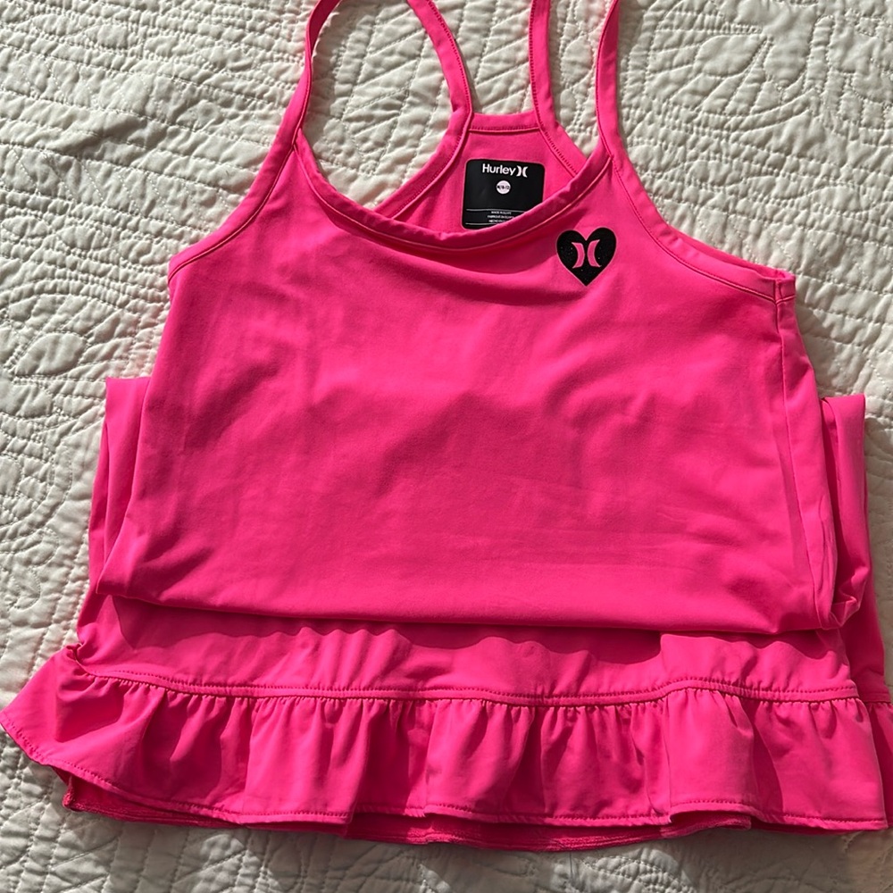 Hot pink pool cover up size 10/12